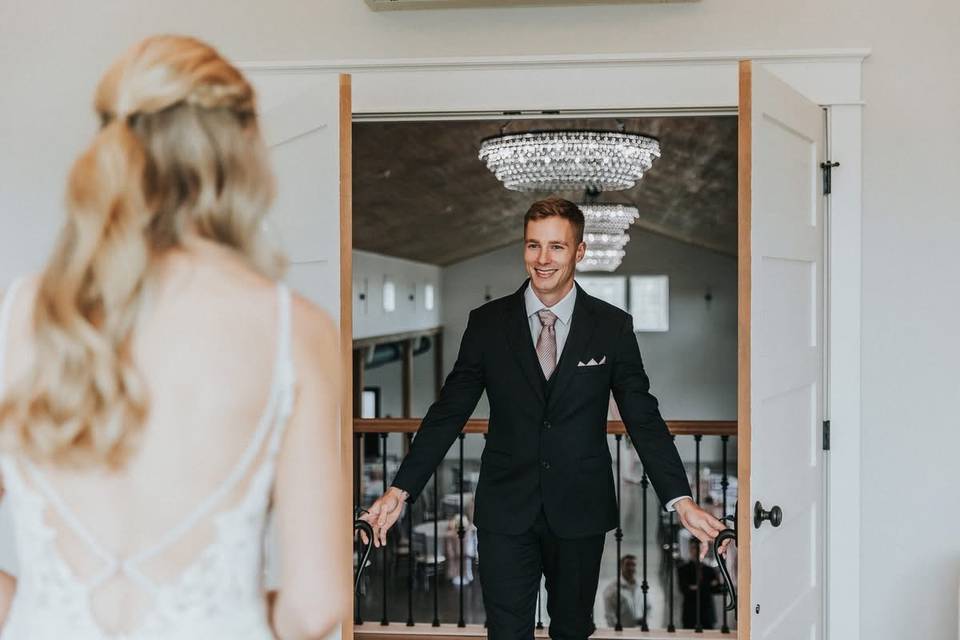 Mom and groom
