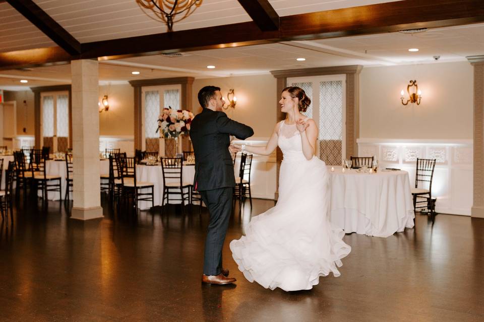 Pre- Reception dance.