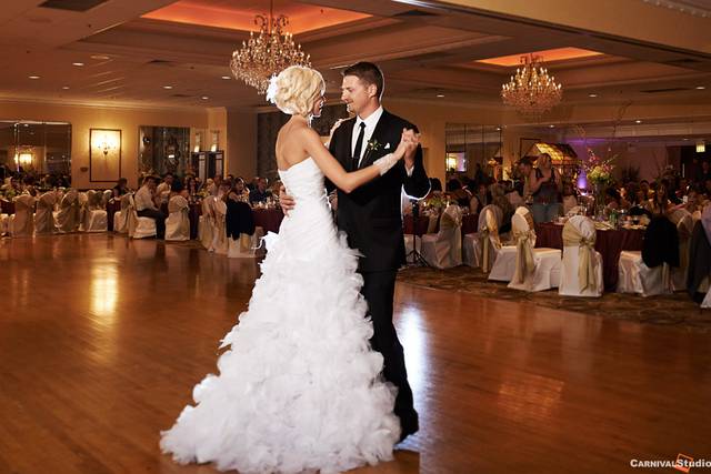 The bride and groom