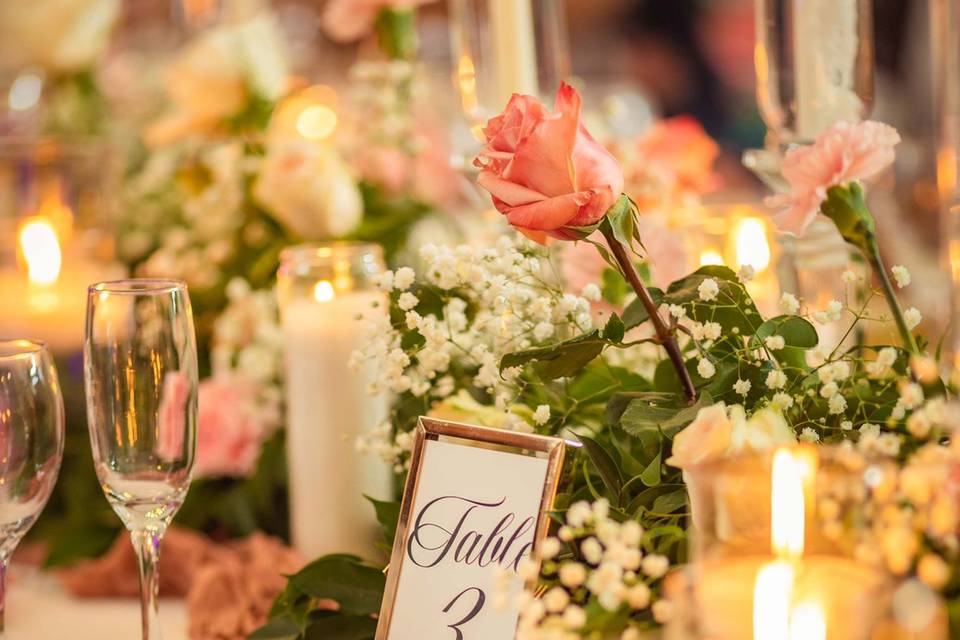 Elegant reception setting