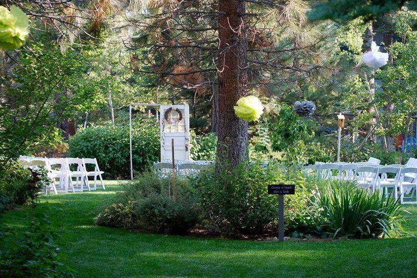 Wedding ceremony area