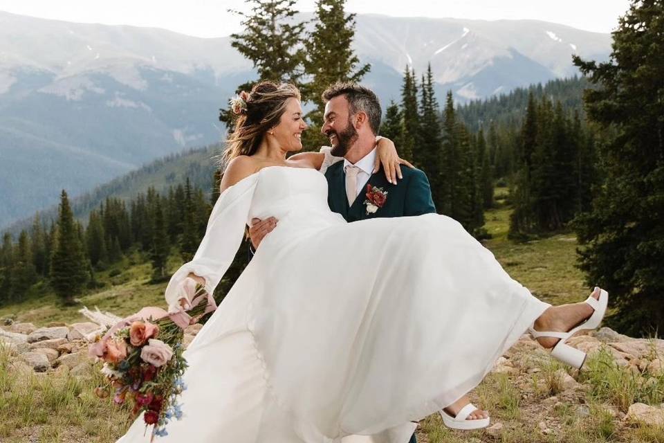 Golden hour bridal glam