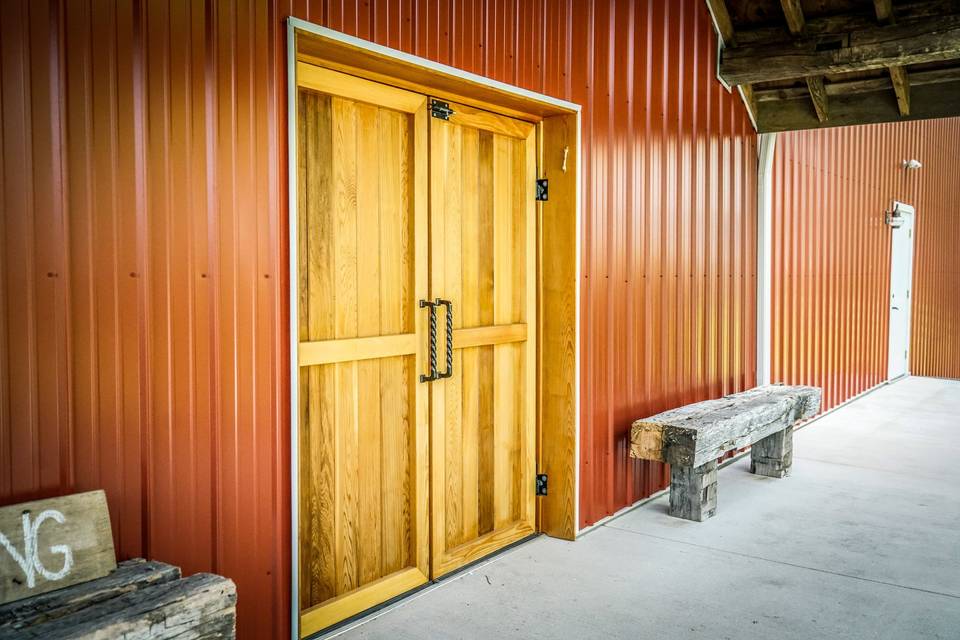 The barn entrance