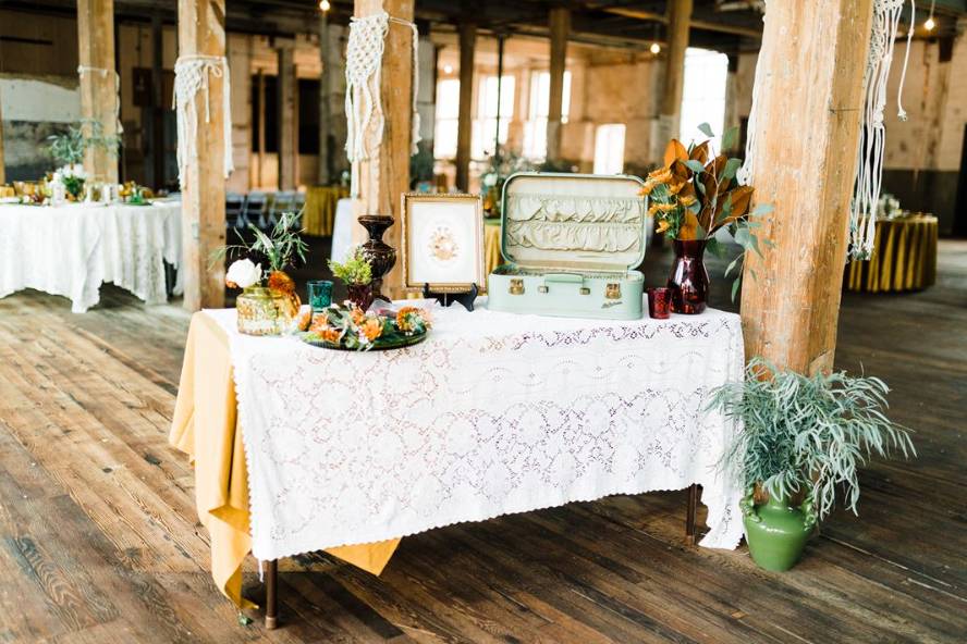 Wedding welcome table