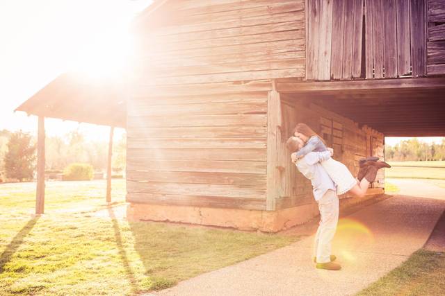 Brandi & Daniel celebrate their engagement in a rustic barn setting