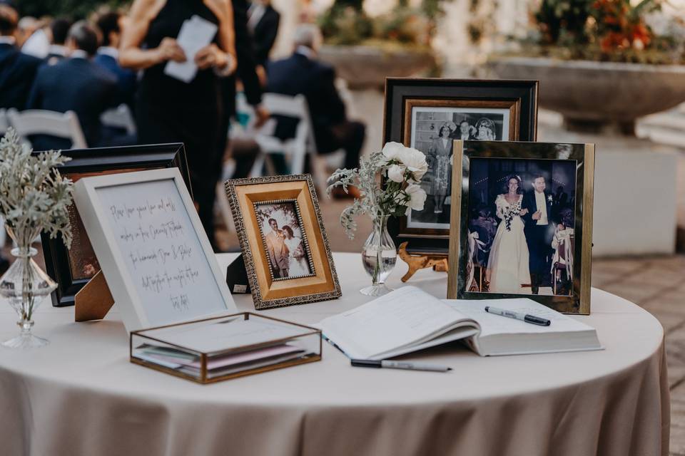Guest book options