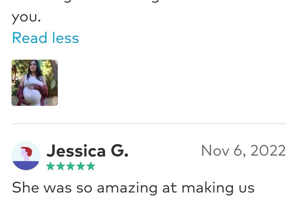 Previous client review