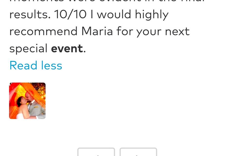 Previous client review