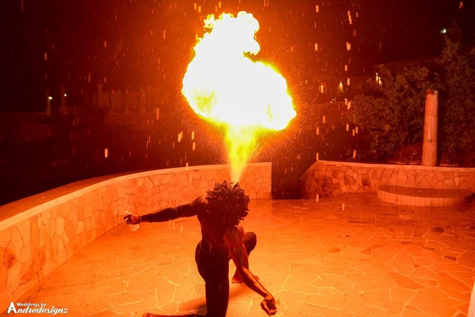 Fire dancer