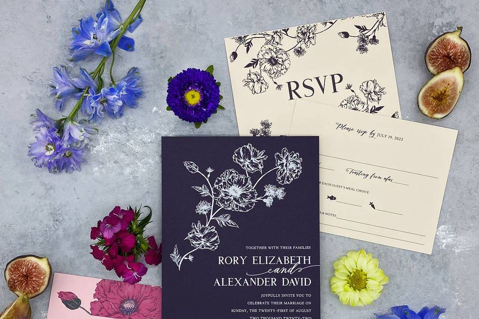 Floral Wedding Invitation