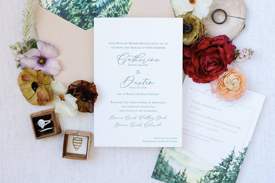 Mountain Wedding Invitation