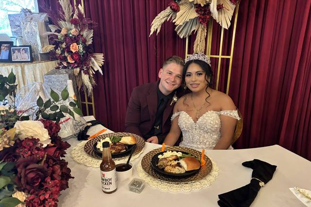 Beautiful wedding couple