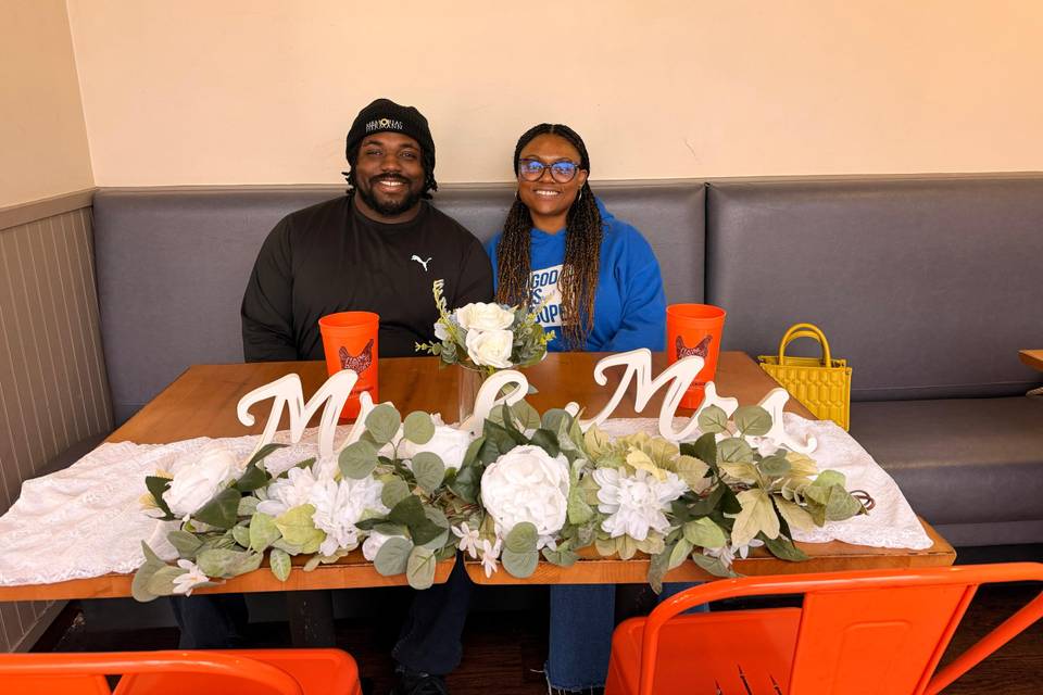 Wedding tasting couple