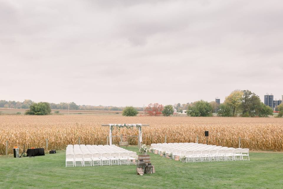 Ceremony before a field