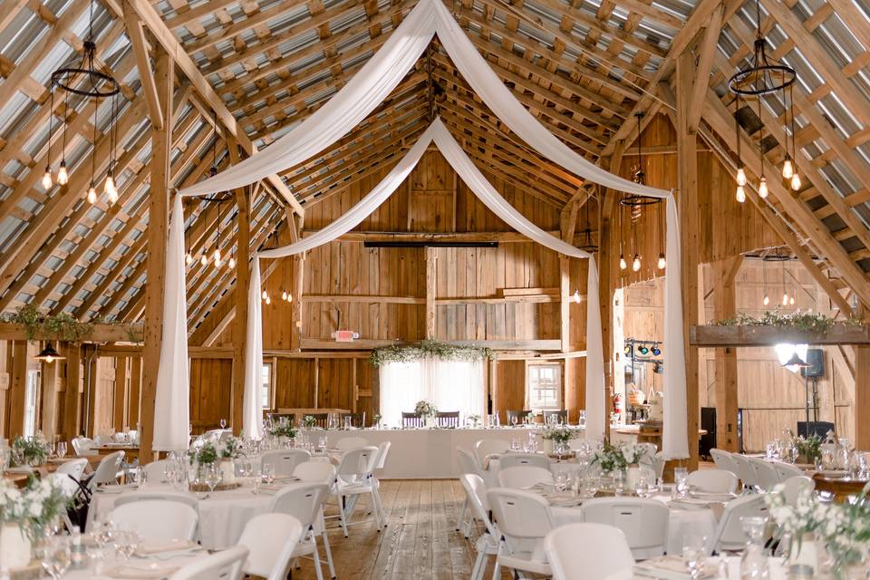 Upstairs inside the barn