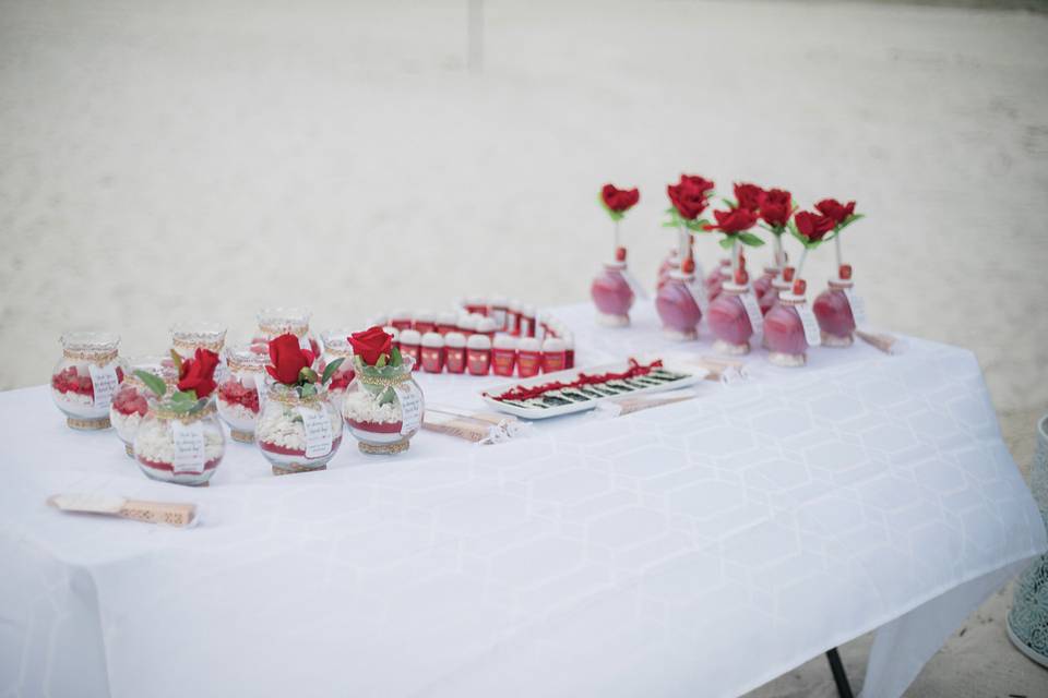 Cute set up the couple had!