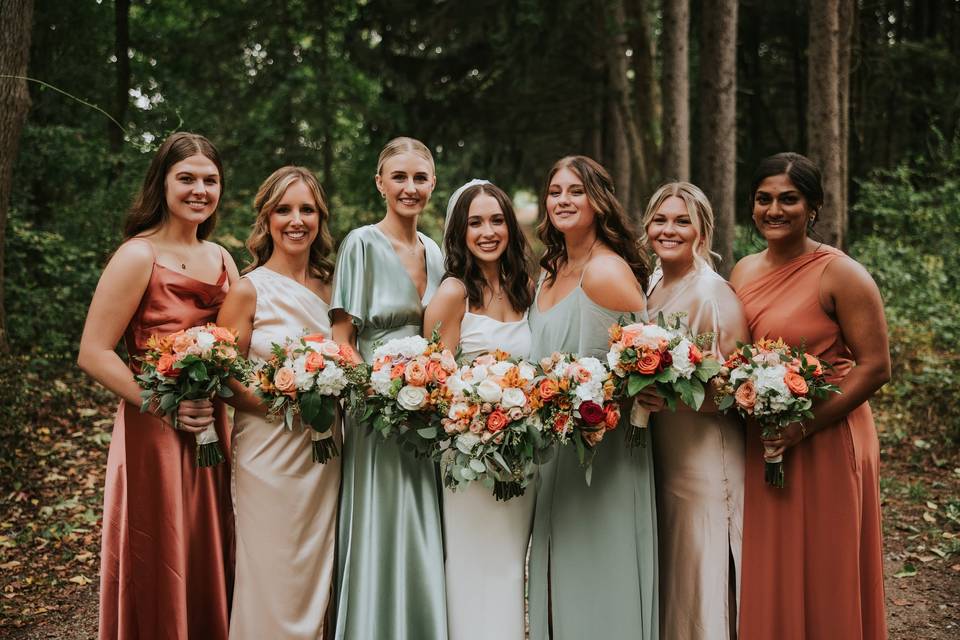 Fall Bridal Party