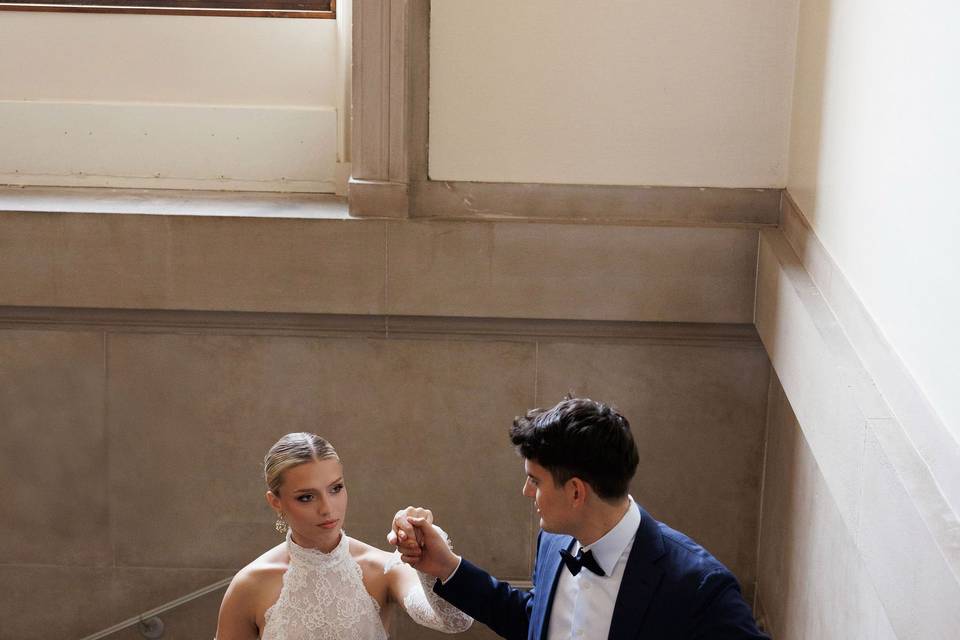 War memorial wedding