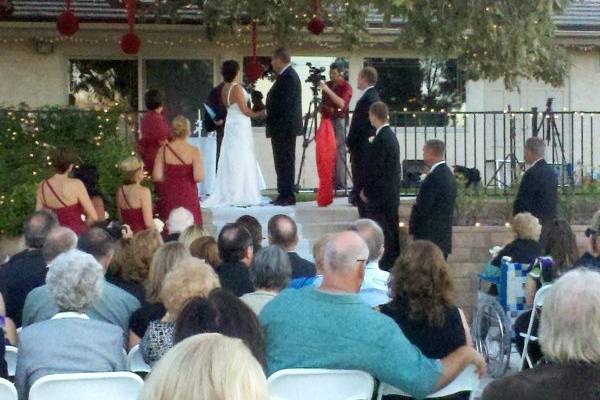 Sharon and Ken's beautiful backyard ceremony