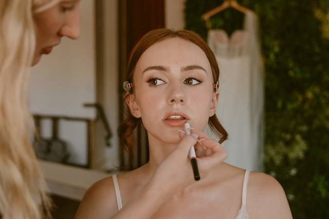 Bride in make-up