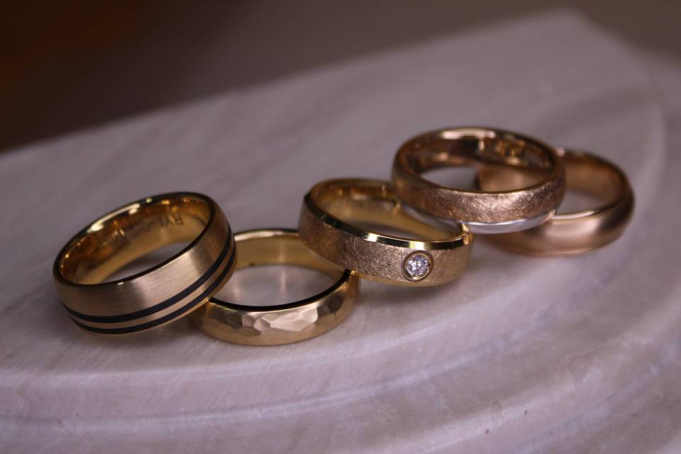 Yellow Gold Weddign Bands