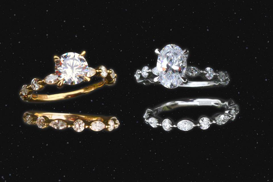 Oval Wedding Engagement Rings