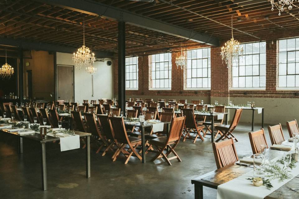 Dinner Seating Chandelier Room