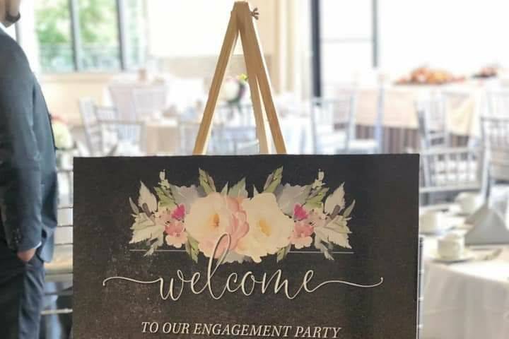 Wedding welcome sign