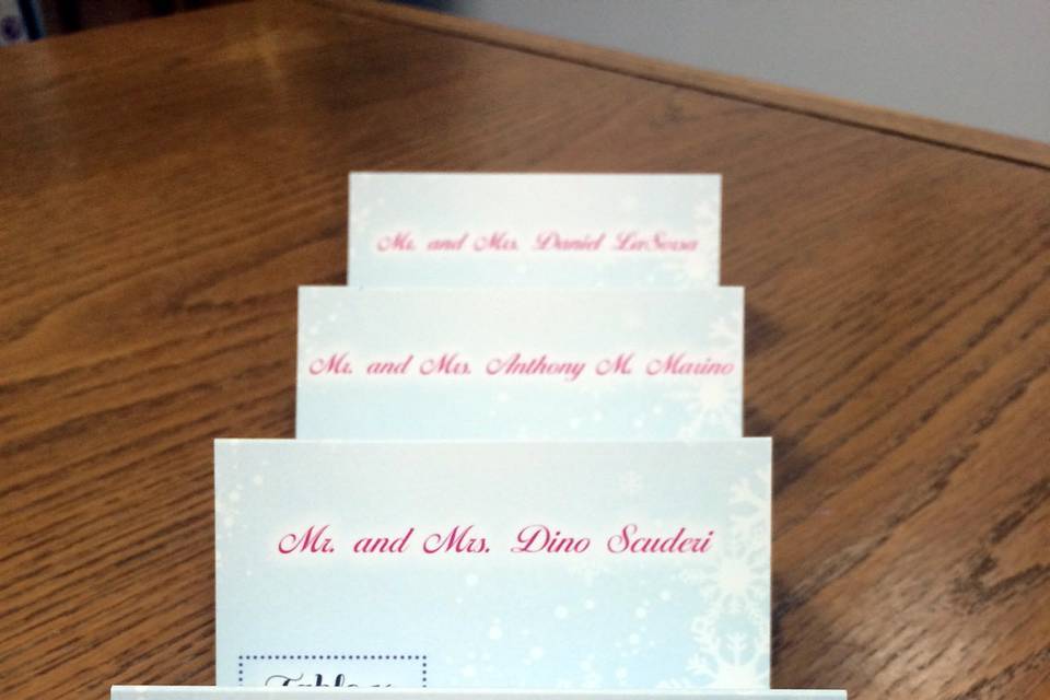 Kids party place cards