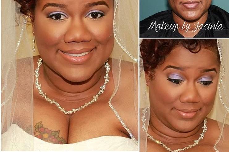 Bride before and after