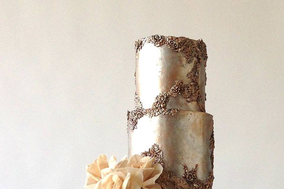 Aging Is Beautiful Cake with Sugar Flowers