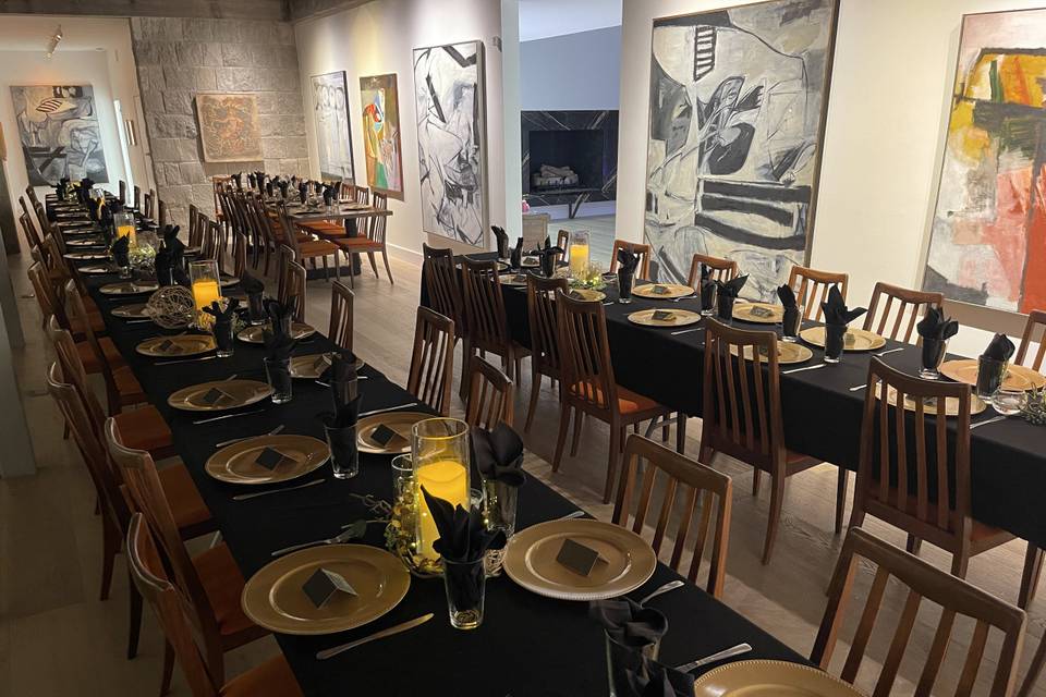 Dining in Gallery for 65