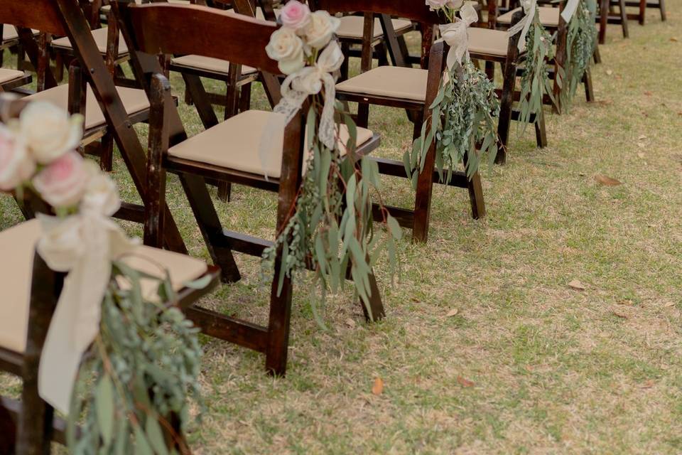 Aisle decorations