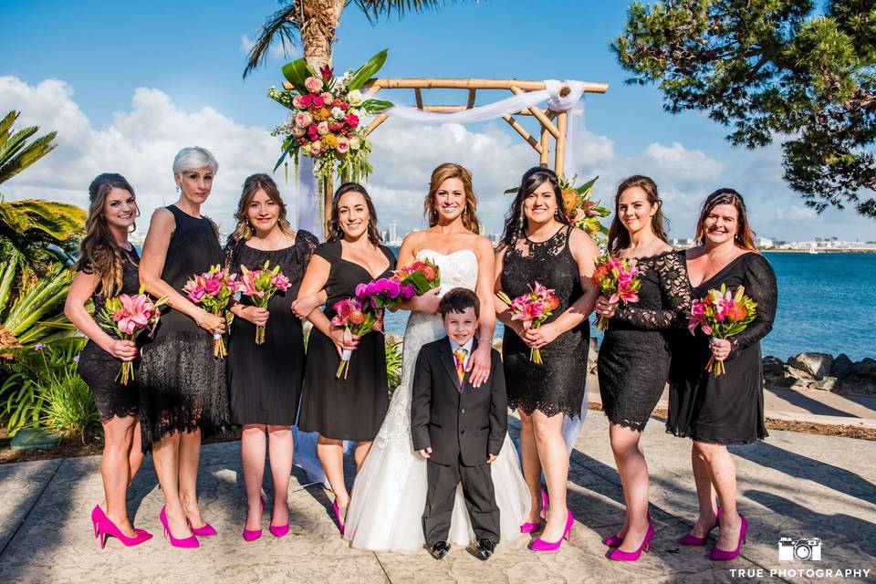 Bridesmaids in Black