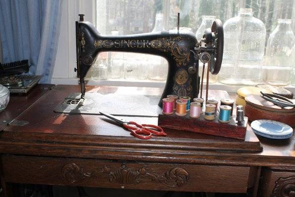 antique Singer sewing machine