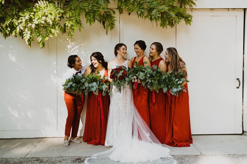 Bride and Bridesmaids Makeup