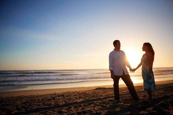 Sunset Engagement in Huntington Beach