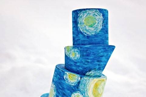 Starry Night wedding cake