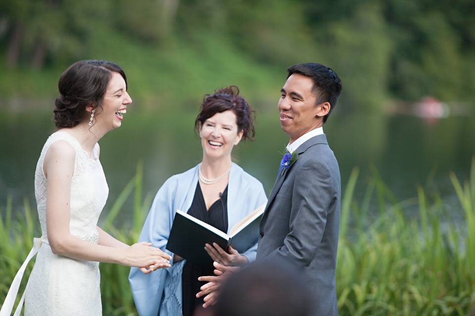 Laughter at the wedding