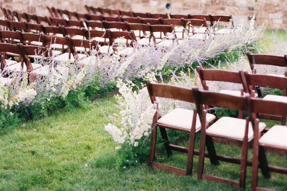 Wedding ceremony area