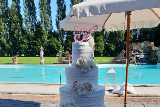 Elegant five-tier cake