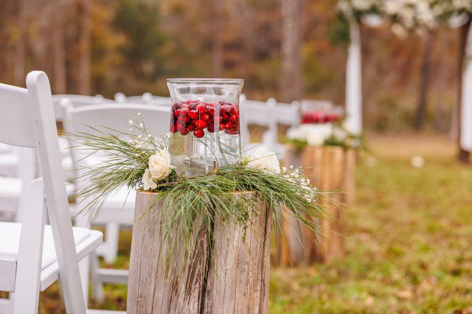 Aisle markers, natural beauty