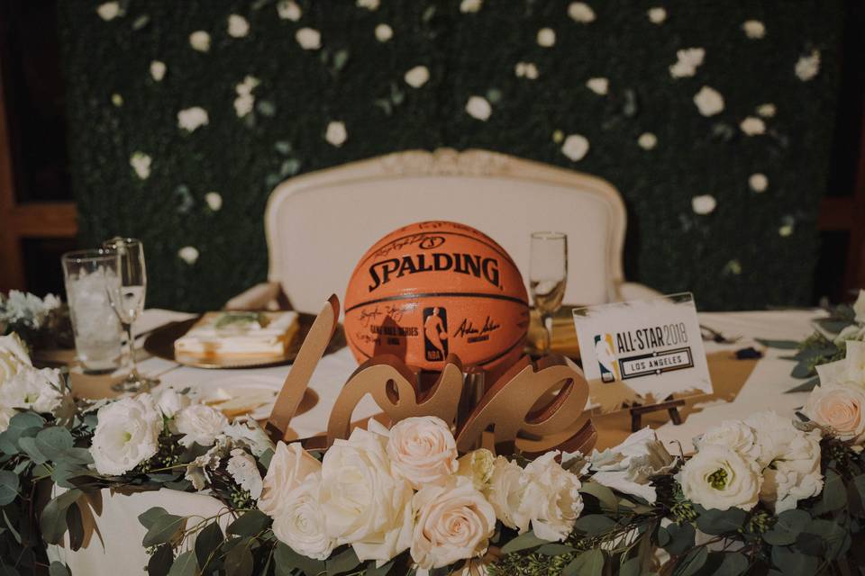 Basketball wedding