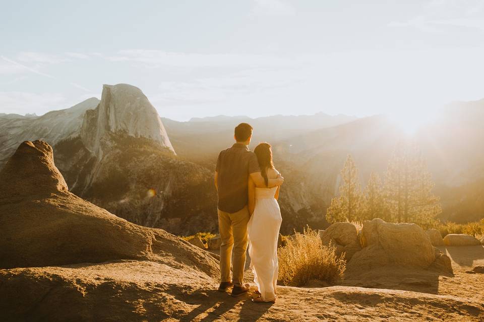 Yosemite Engagement Photo