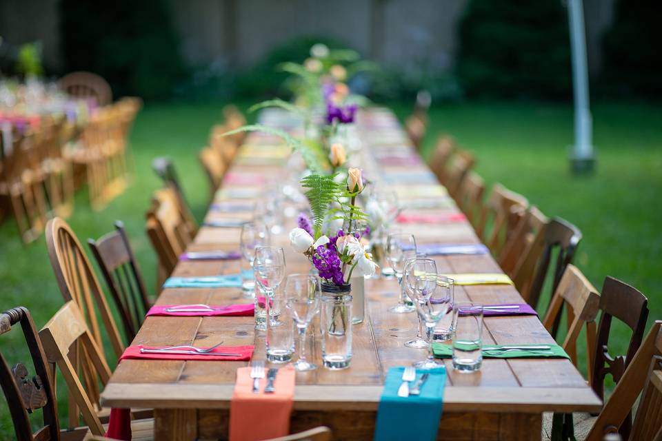 Colorful Garden Table