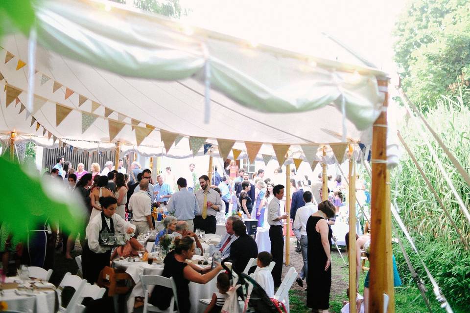 A marquee reception