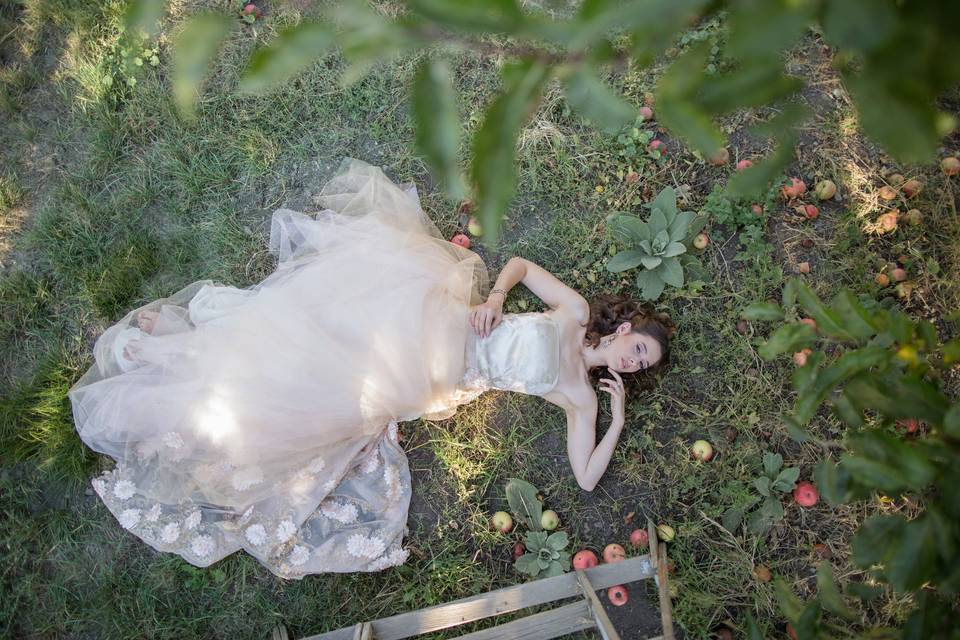 Custom Gown Apple Season Bride