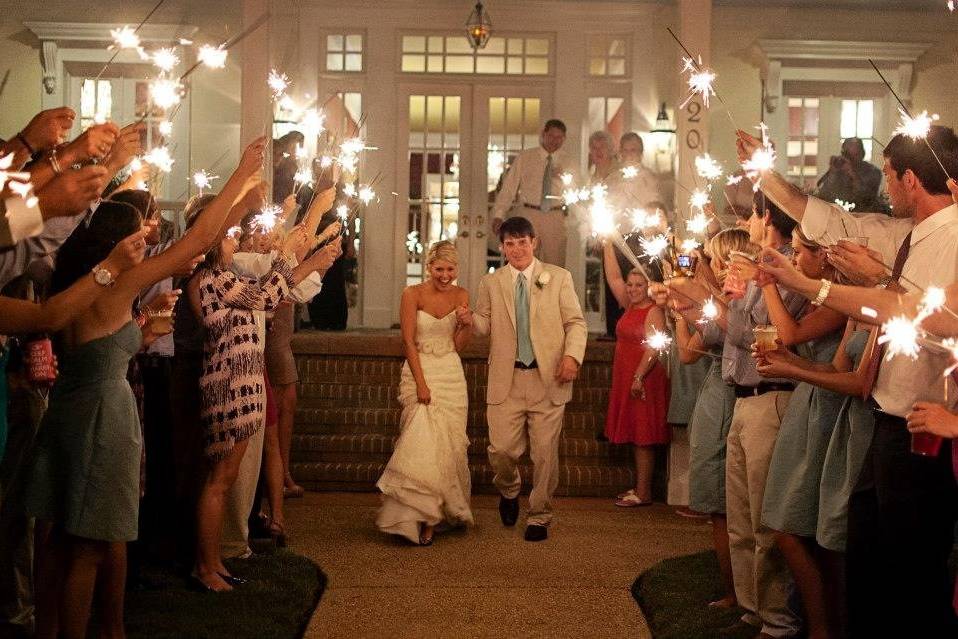 Tulsa Wedding Venues  When You Can't Use Sparklers as your Wedding Send-off