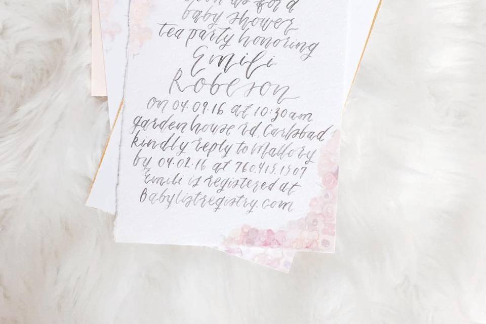 AC Letters Calligraphy - Invitations - San Diego, CA - WeddingWire