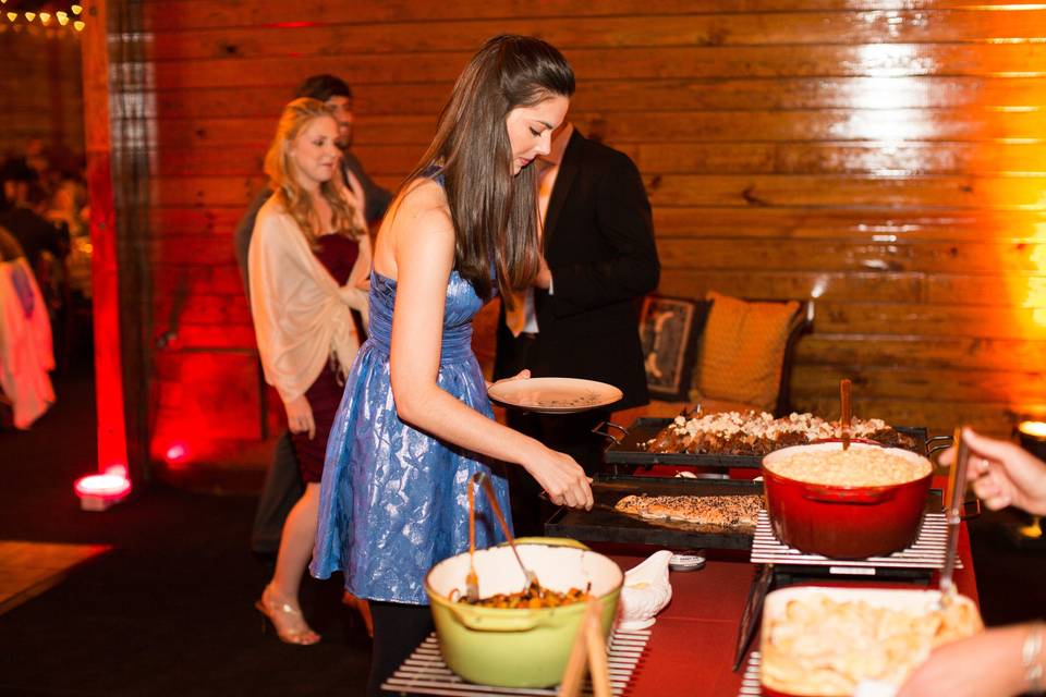 Buffet area